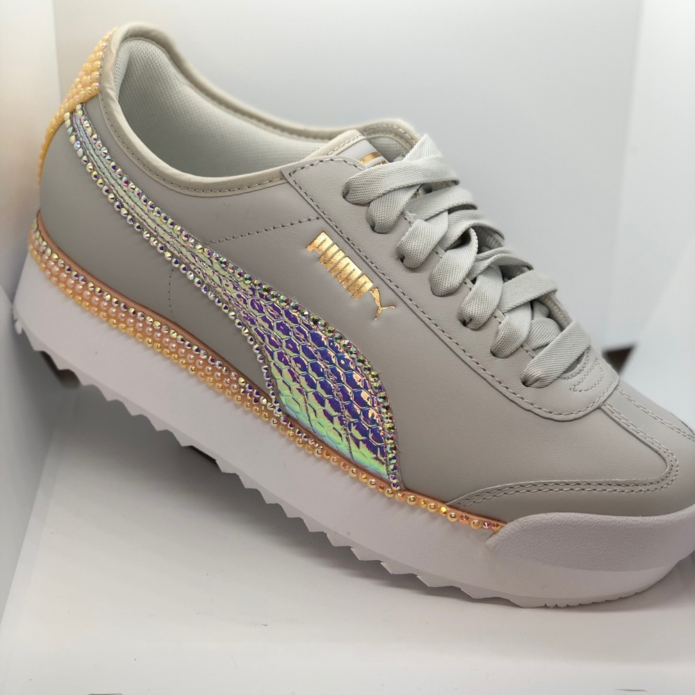 Puma Roma Metallic Custom Shoes
